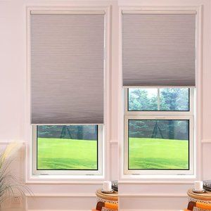 BlinDecor 100% Blackout Cellular Shades Easy Lift Easy Clean Cordless Blinds for